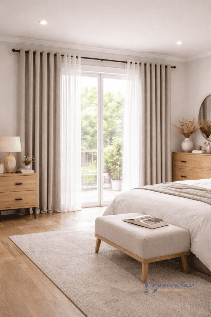 gorden kamar minimalis di cipulir