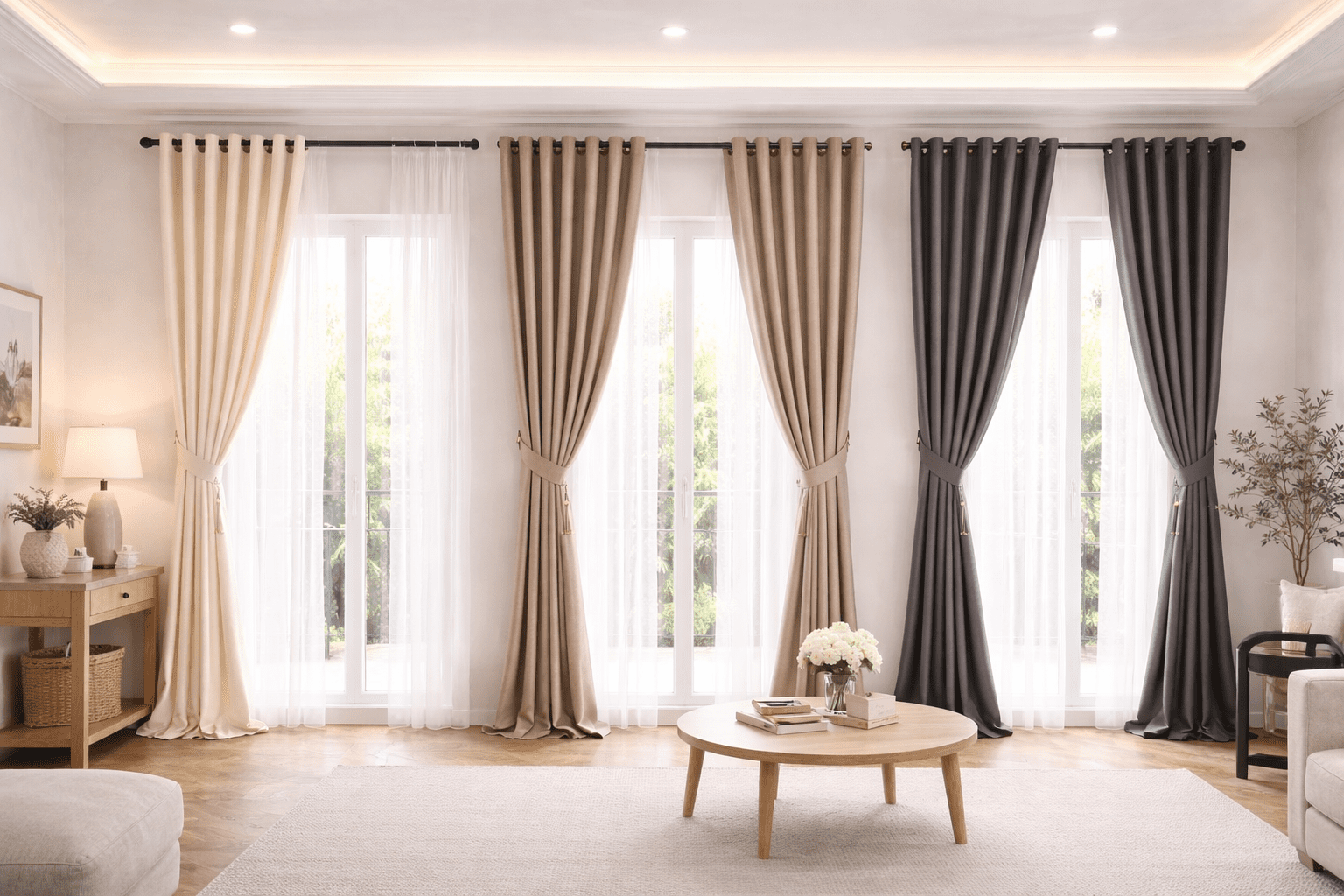 gorden ruang santai di gading serpong