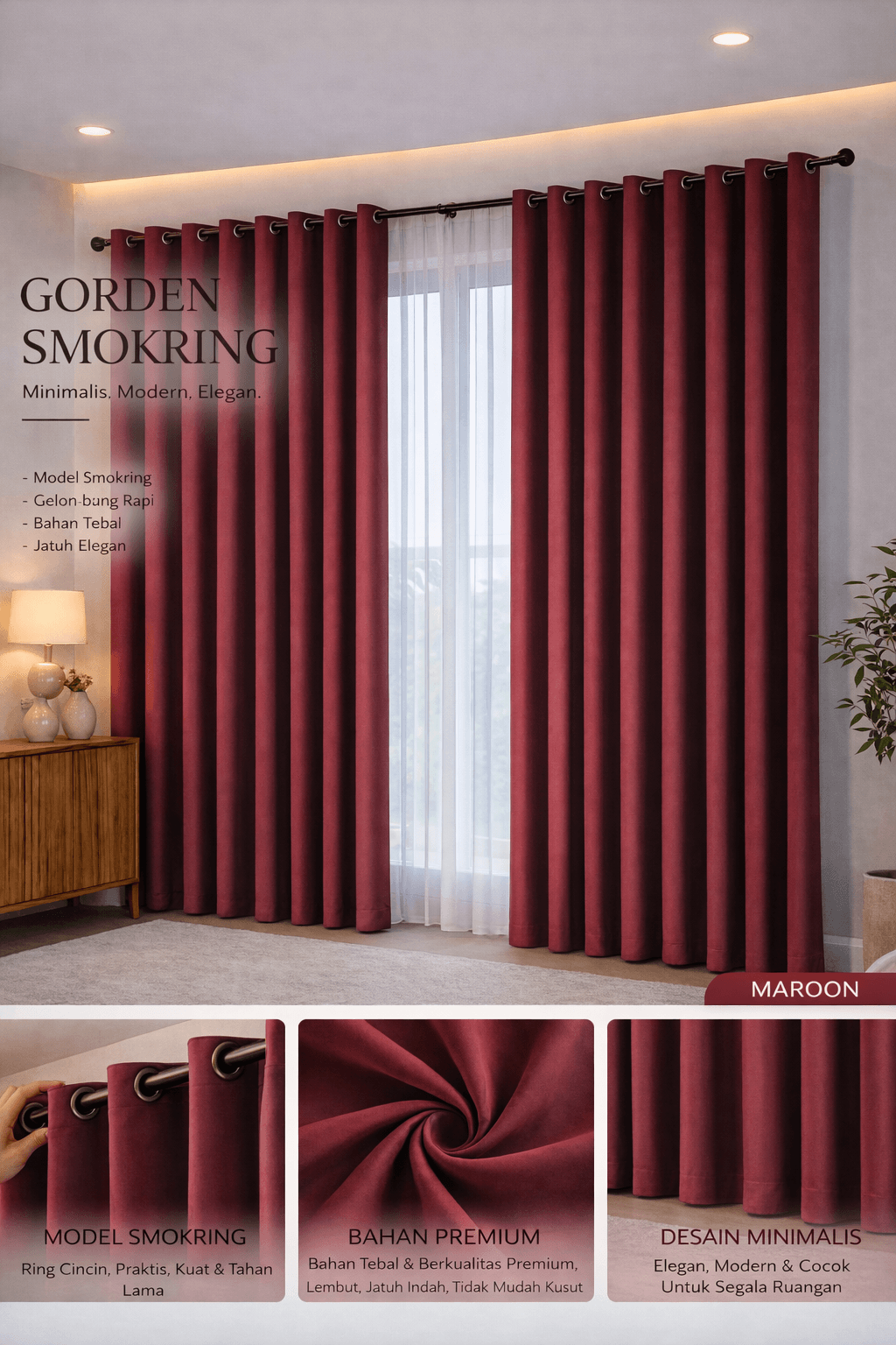 gorden maroon smokring di cisauk