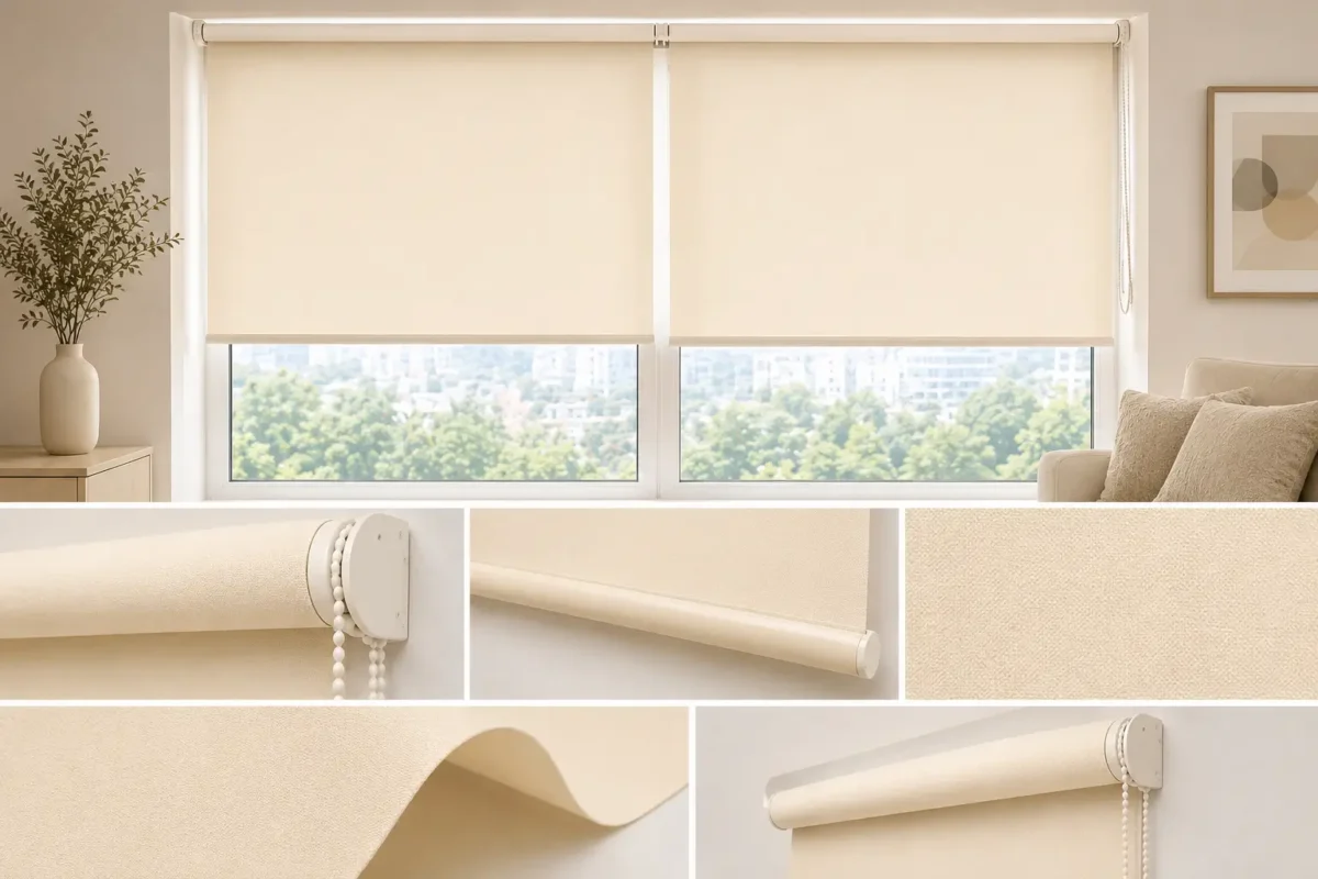 roller blind warna cream di tigaraksa