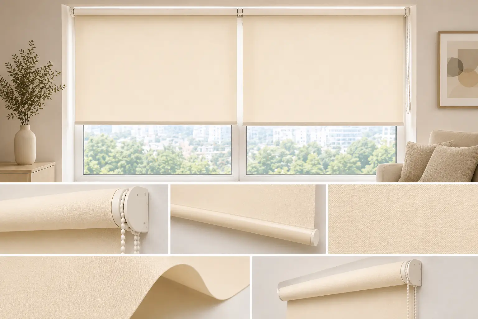 jual roller blind custom di cikokol murah terjangkau