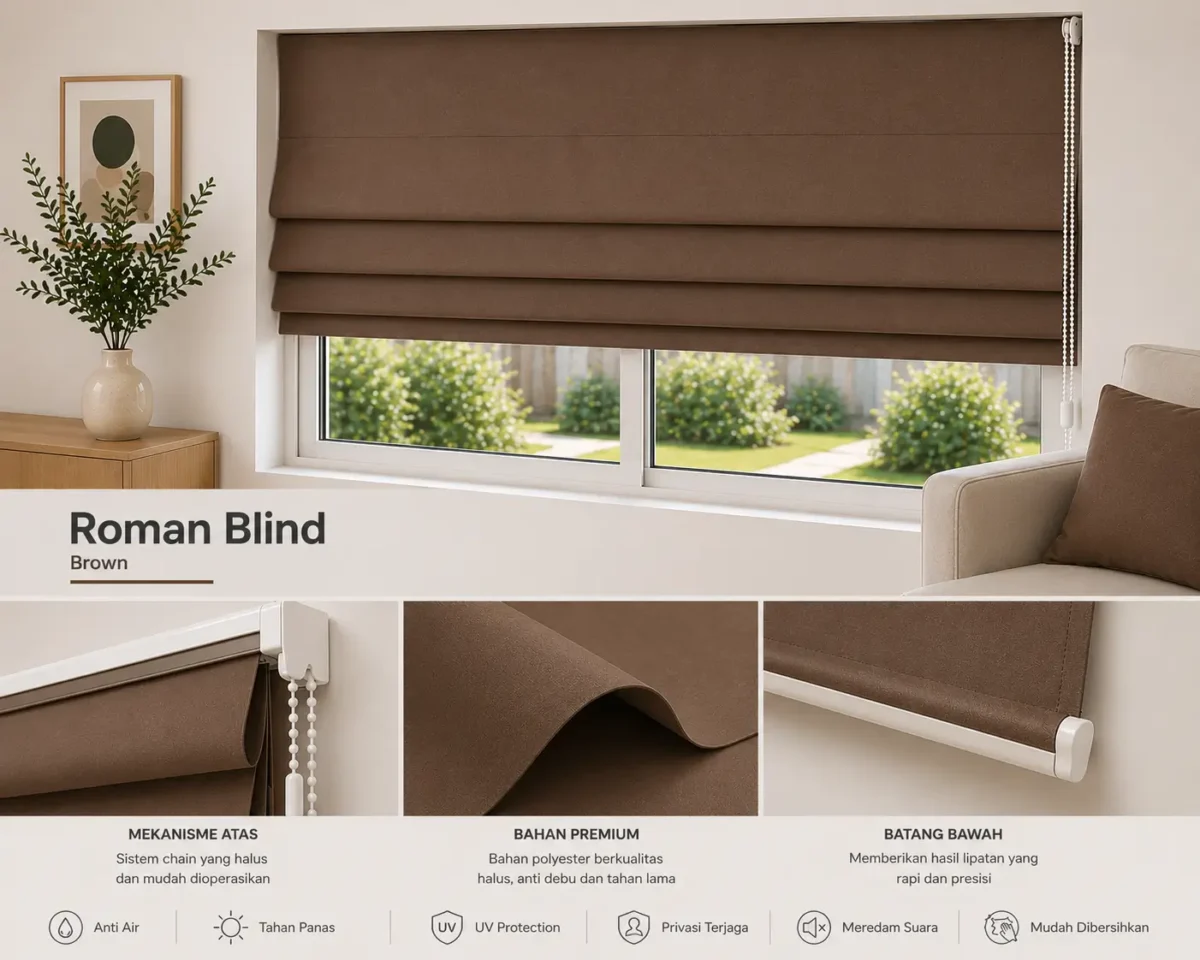 jual roman blind di tigaraksa