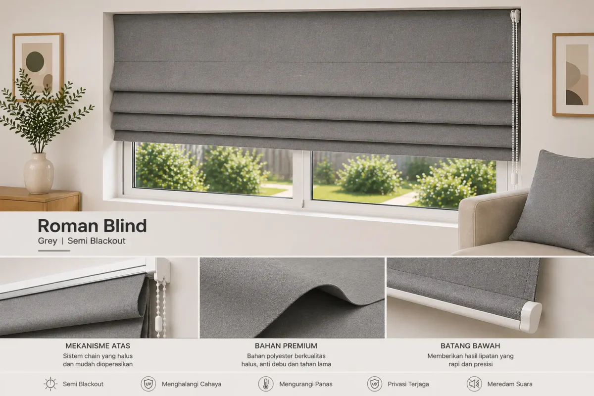 jual roman blind di tigaraksa
