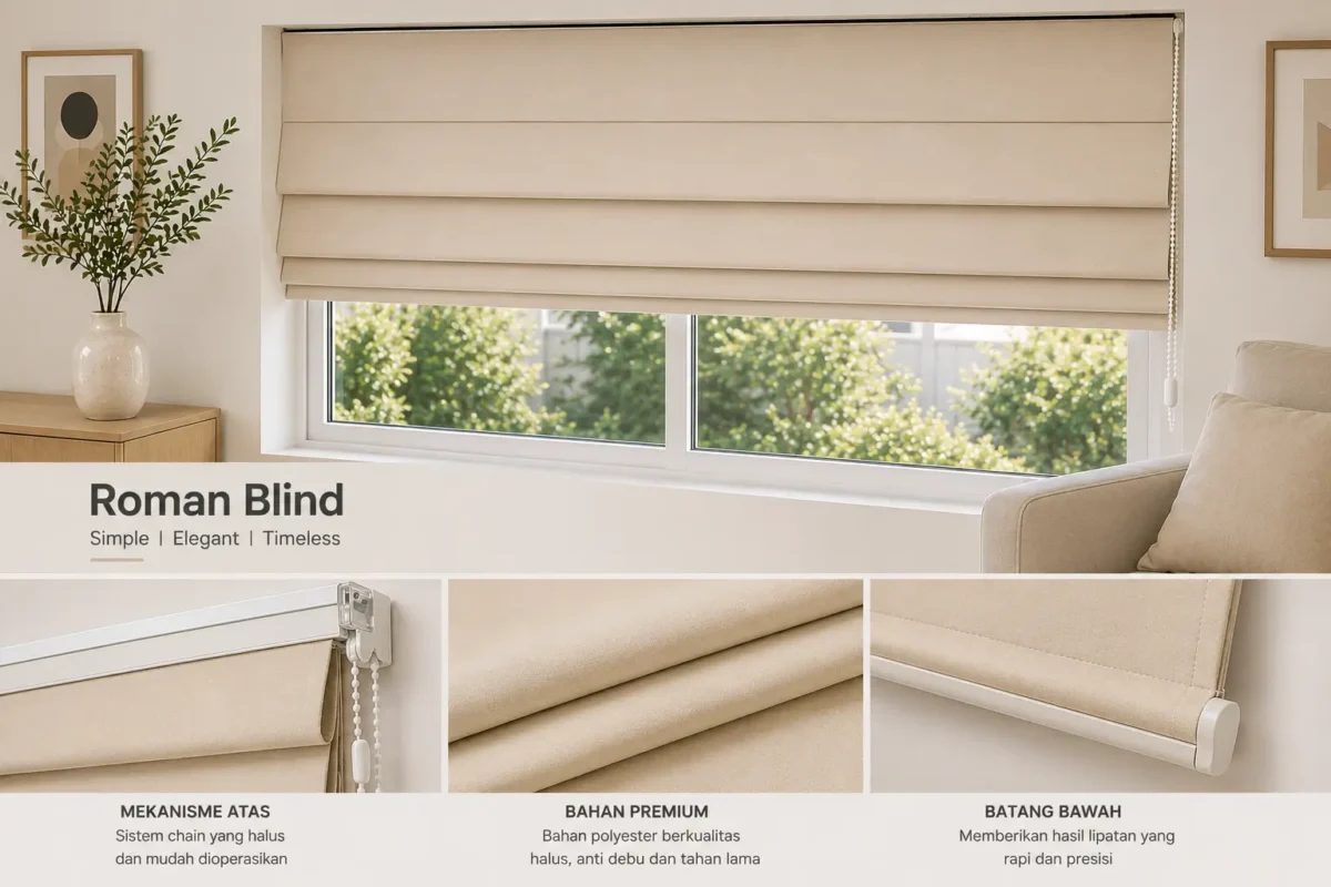 jual roman blind di lippo karawaci