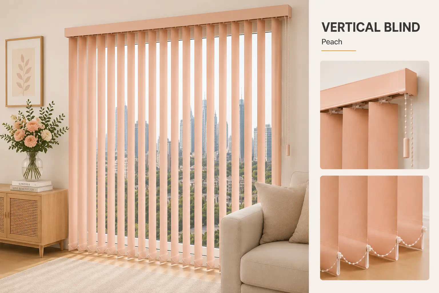 jual pasang vertical blind dimout di ciputat