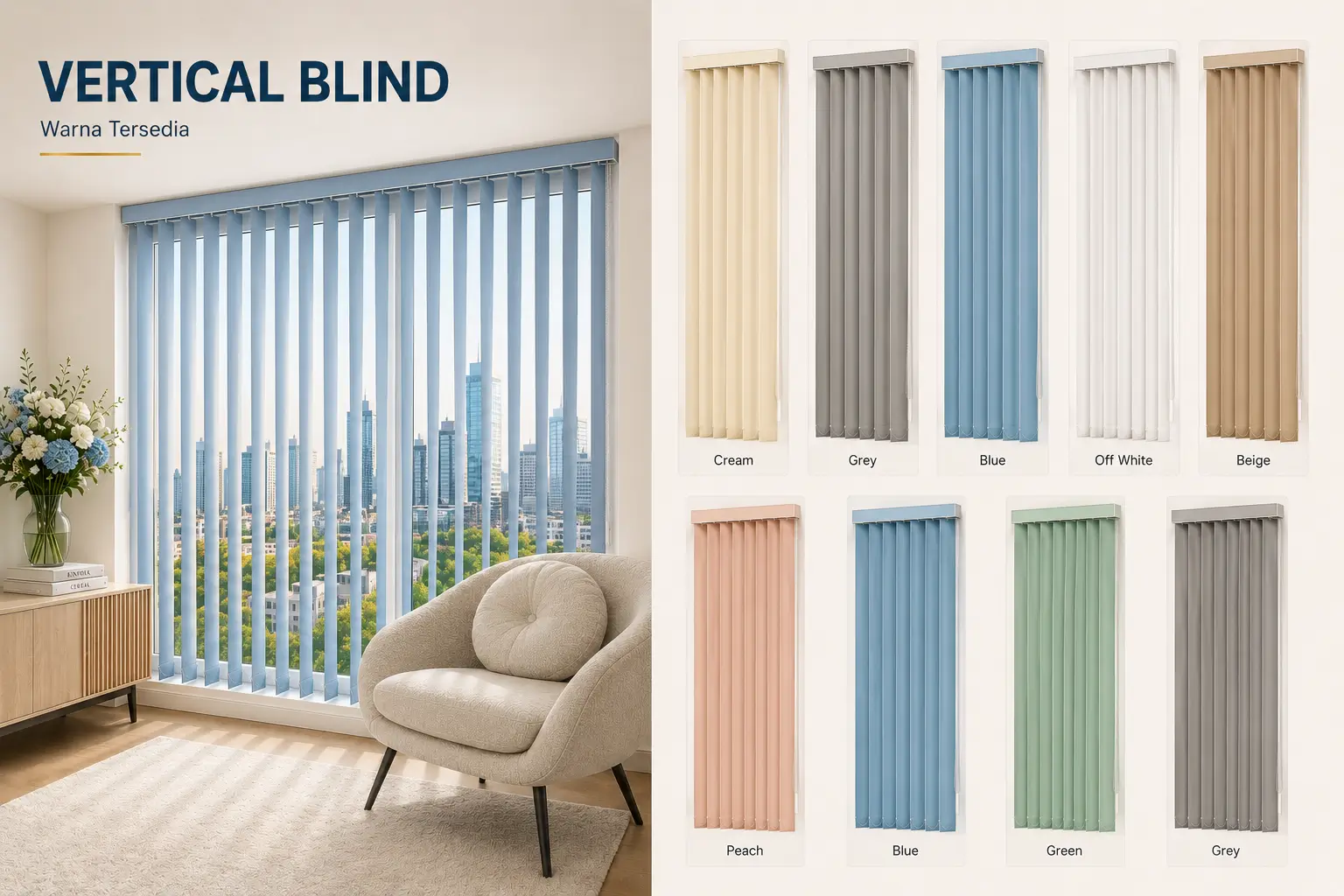 jual vertical blind di tigaraksa custom