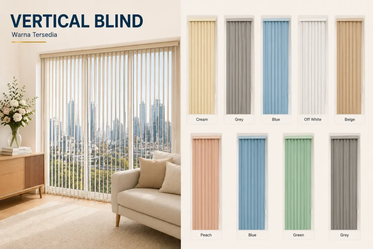 jual vertical blind dimout di bintaro
