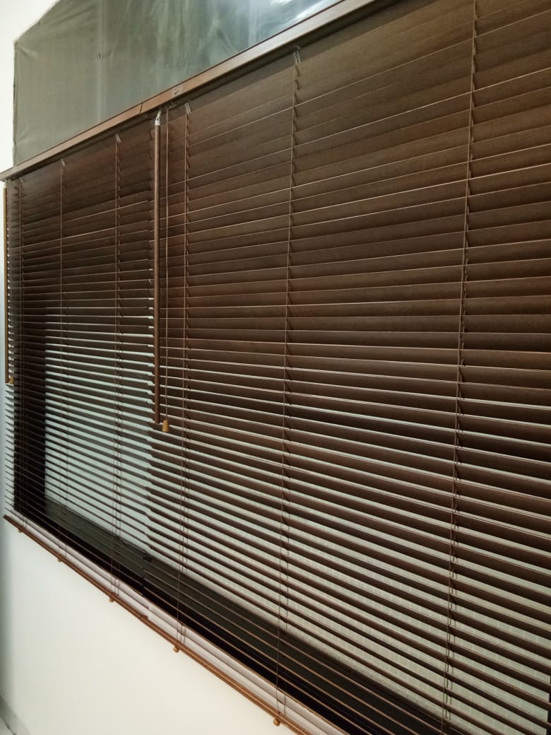 jual wooden blind di bintaro