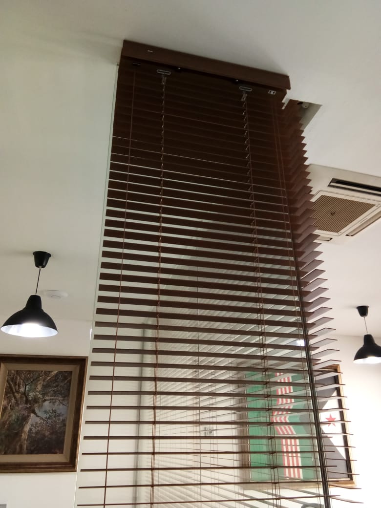 jual wooden blind di cisauk